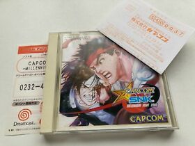 Sega Dreamcast Capcom vs SNK Millenium Fight 2000 Japan JP DC w/Reg Card U210
