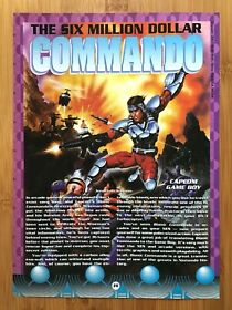Bionic Commando NES Game Boy 1992 Print Ad/Poster Page CAPCOM Man Cave Art Decor