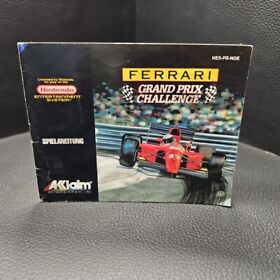 NES Ferrari Grand Prix Challenge • Zustand Gut • Anleitung • NOE • Nintendo •