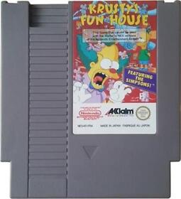 Krusty's Fun House - Nintendo NES Classic Action Adventure Puzzle Video Game