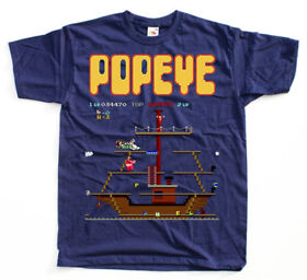 POPEYE GAME SCREEN STAGE 3 NES T shirt NAVY S-5XL ALL SIZES NEW!!!
