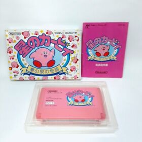 Hoshi no Kirby Famicom FC NES Nintendo Japan Box Manual Very Good VG