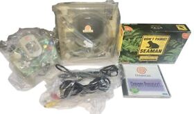 SEGA Dreamcast Console System SEAMAN Limited Edition Skeleton with Box Tested