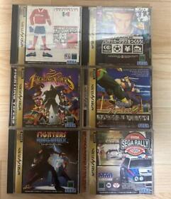 Sega Saturn Soft 6 Piece Set Fighting Vipers Fighters Megamix Japan