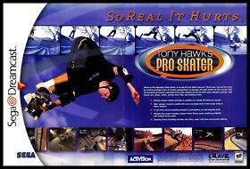 2000 Tony Hawk's Pro Skater Retro Video Game PRINT AD Sega Dreamcast Skateboard