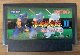 Ninja Ryukenden 2 Ninja Gaiden Nintendo Famicom FC TECMO Japan