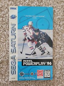 NHL Powerplay '96 manual only (Sega Saturn, 1996)