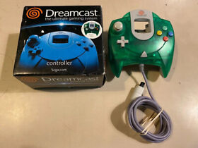Official Sega Dreamcast Clear Green Controller w/ Box OEM AUTHENTIC (NO VMU)