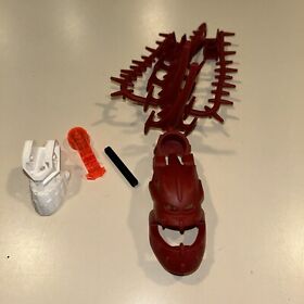 LEGO Bionicle Piraka Hakann 8901 Red Rubber Mask / White Head / Light-Up Brain