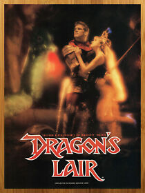 1990 Dragon's Lair NES SNES PC Vintage Print Ad/Poster Official Authentic Art