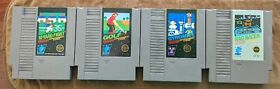 10 Yard Fight / Golf / Gyromite / Rad Racer NES Lot - Cart Only, Acceptable
