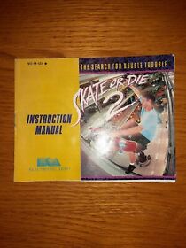 Skate Or Die 2 NES Nintendo Instruction Booklet Manual Only 