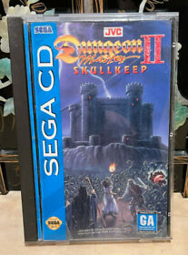 Dungeon Master II: Skullkeep (Sega CD, 1994) JVC/FTL CIB w/Manual, Tested 