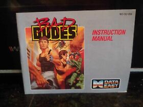 BAD DUDES Nintendo NES Original Game 1988 Instruction Manual Booklet **ONLY**