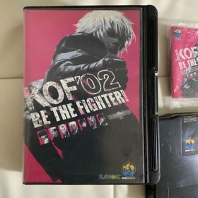 Neo Geo The King Of Fighters 2002 Game Cassette And Guidebook AES SNK KOF 