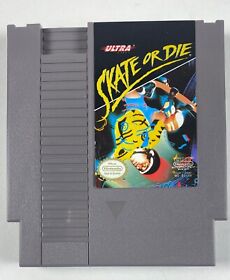 De colección Skate or Die - Original NES Nintendo - Probado - Funciona NES-D1-EE. UU.