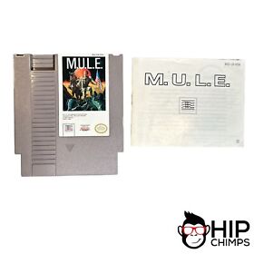 Nintendo NES M.U.LE. Mule 1990 Tested Midscape Game Cartridge & Manual