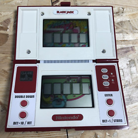 Nintendo Game and Watch Black Jack 1985 LCD Electronic Game Good Condition RARE