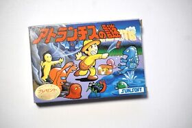 Famicom Atlantis no Nazo boxed Japan FC game US Seller