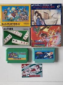 Nintendo Famicom FC NES Game software Lot 6 mahjong Argus Super Mario Bros.