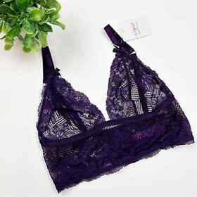 L'Agent by Agent Provocateur Mia Bra in Raisin Size Large NWT