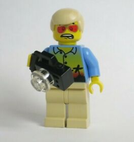 Red Glasses Man 8970 Scared Face Camera Agents LEGO® Minifigure Mini Figure