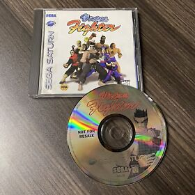 Virtua Fighter Sega Saturn "Not For Resale" Disc + Case + Manual/Poster