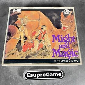 PC Engine CD Might & Magic CIB Japanese NEC Avenue Complete Boxed TurboGrafx CD