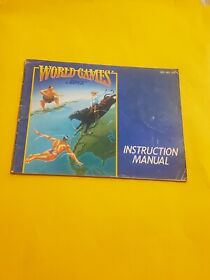 1988 Nes Nintendo Original Game Instruction Manual Only World Games