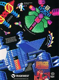 Solar Jetman NES Original 1990 Ad Authentic Nintendo Video Game Promo