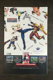1997 Fighters Megamix Sega Saturn Video Game Full Page Original Ad