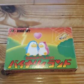 Used Hudson 1985 BINARY LAND Nintendo Famicom NES FC Action Japanese Retro Game 
