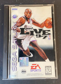NBA Live 97 (Sega Saturn, 1997) CIB Complete Basketball Video Game Tested!