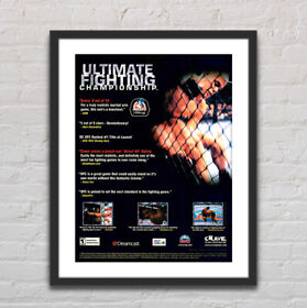 Ultimate Fighting Championship Sega Dreamcast Promo Poster 18" x 24" G1158