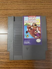 Nintendo Mickey Mousecapade Game Cartridge 1988 Nes Authentic Not Tested!