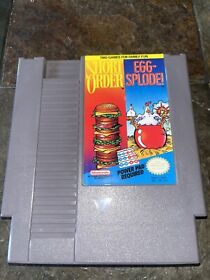 1989 Short order/ Eggsplode NES Game
