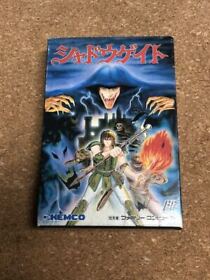 New Rare Game soft Famicom Shadowgate Box and with an instructions from Japan