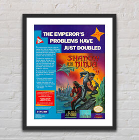 Shadow Of The Ninja Nintendo NES Glossy Poster Print 18" x 24" G0118