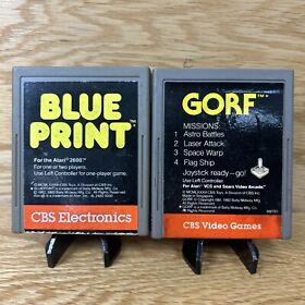 Atari 2600 7800 CBS Gorf & Blue Print Tested Works
