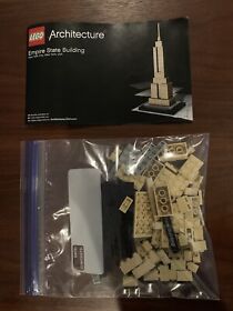 LEGO Architecture Empire State Building 21002 Complete w/Manual