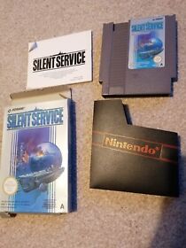 Silent Service Nintendo NES Game UK Boxed with Manual Tested