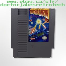 To the Earth (NES). Cleaned, Tested, Working. Great Condition!