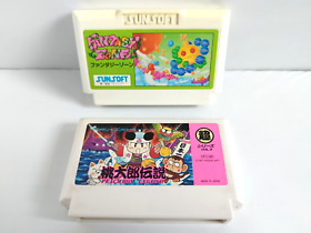 Set of 2 FC games Momotaro Densetsu and Fantasy Zone Nintendo Famicom FC JAPAN