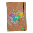 Bunter Schmetterling mit Farbspritzern Kork Notizbuch Kork-Notizbuch Notebook