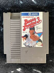 Ryne Sandberg Plays Bases Loaded 3 (NES, 1991) Game Only Untested