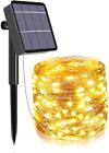 Solar String Lights Outdoor,240 LED, 8 Modes Solar Fairy Lights,1Pack Warm White