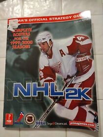 Prima Games Strategy Guide NHL 2K Sega Dreamcast Red Wings cover poster included