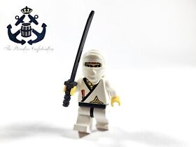 LEGO 1990s Minifigure Ninja Princess White + Black Katana For Set 3053 1269 3076