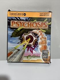 Vintage 1990 Turbografx Psychosis Hucard Game Complete In Box  Tested Working