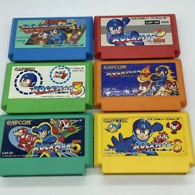 Nintendo Famicom Capcom Mega Man Rockman 1 2 3 4 5 6 Set Megaman Japan FC NES US